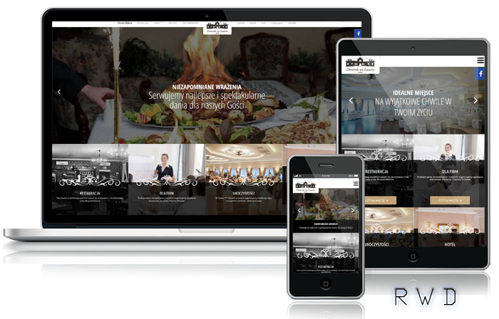 strona www dla restauracji, projekt i wykonanie.
